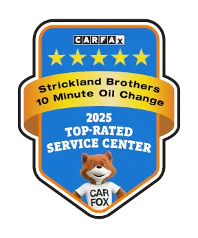 Strickland Brothers 10 Minute Oil Change is a CARFAX Top-rated Service Center