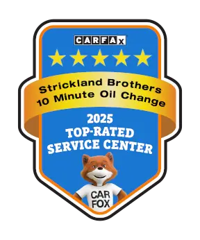 Strickland Brothers 10 Minute Oil Change is a CARFAX Top-rated Service Center