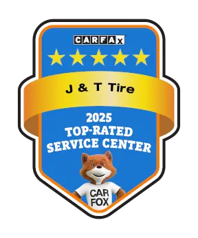 J & T Tire is a CARFAX Top-rated Service Center