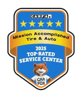 Mission Accomplished Tire & Auto is a CARFAX Top-rated Service Center
