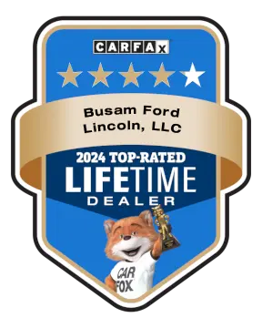 Busam Ford Lincoln, LLC is a CARFAX Top-Rated Lifetime Dealer