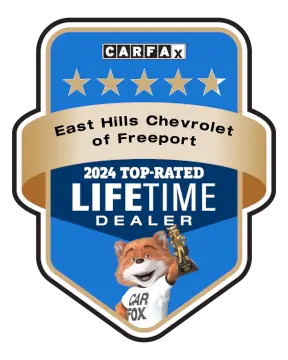 East Hills Chevrolet of Freeport is a CARFAX Top-Rated Lifetime Dealer