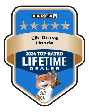 Elk Grove Honda is a CARFAX Top-Rated Lifetime Dealer