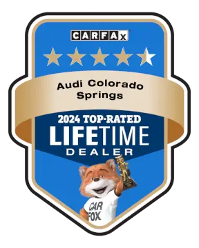 Audi Colorado Springs is a CARFAX Top-Rated Lifetime Dealer