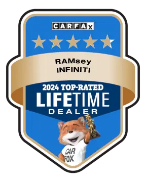 Ramsey Infiniti is a CARFAX Top-Rated Lifetime Dealer