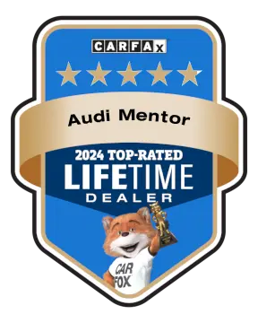Audi Mentor is a CARFAX Top-Rated Lifetime Dealer