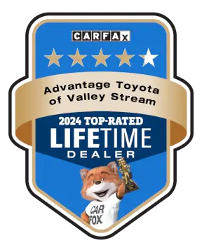 Advantage Toyota of Valley Stream is a CARFAX Top-Rated Lifetime Dealer