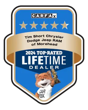 Tim Short Chrysler Dodge Jeep RAM of Morehead is a CARFAX Top-Rated Lifetime Dealer