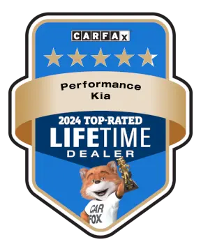 Performance Kia is a CARFAX Top-Rated Lifetime Dealer