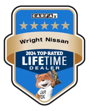 Wright Nissan is a CARFAX Top-Rated Lifetime Dealer