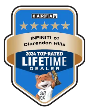 INFINITI of Clarendon Hills is a CARFAX Top-Rated Lifetime Dealer