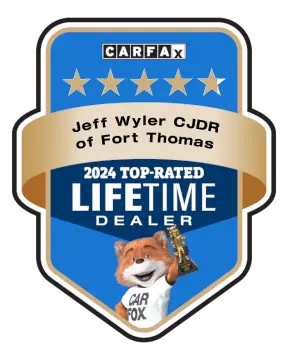 Jeff Wyler CJDR of Fort Thomas is a CARFAX Top-Rated Lifetime Dealer