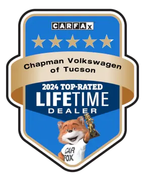Chapman Volkswagen of Tucson is a CARFAX Top-Rated Lifetime Dealer