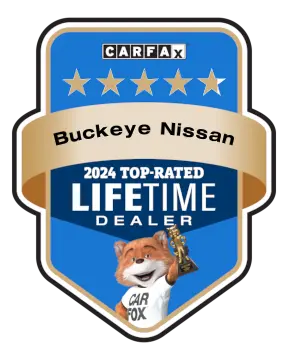 Buckeye Nissan is a CARFAX Top-Rated Lifetime Dealer