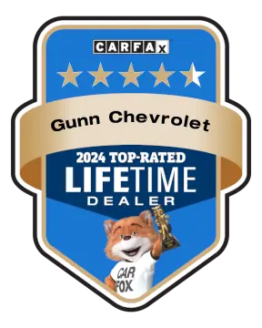 Gunn Chevrolet is a CARFAX Top-Rated Lifetime Dealer