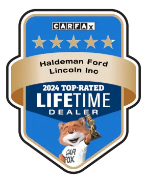 Haldeman Ford Lincoln Inc is a CARFAX Top-Rated Lifetime Dealer