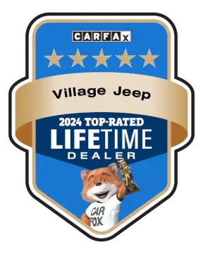 Village Jeep is a CARFAX Top-Rated Lifetime Dealer