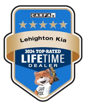 Lehighton Kia is a CARFAX Top-Rated Lifetime Dealer