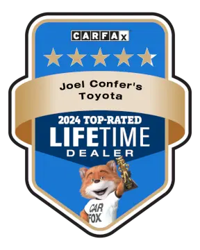 Joel Confer's Toyota is a CARFAX Top-Rated Lifetime Dealer