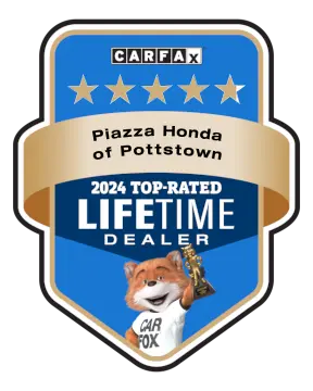 Piazza Honda of Pottstown is a CARFAX Top-Rated Lifetime Dealer