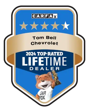 Tom Bell Chevrolet is a CARFAX Top-Rated Lifetime Dealer