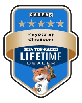 Toyota of Kingsport is a CARFAX Top-Rated Lifetime Dealer