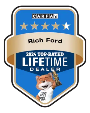 Rich Ford is a CARFAX Top-Rated Lifetime Dealer
