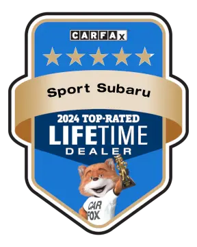 Sport Subaru is a CARFAX Top-Rated Lifetime Dealer