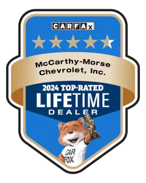 McCarthy-Morse Chevrolet, Inc. is a CARFAX Top-Rated Lifetime Dealer