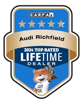 Audi Richfield is a CARFAX Top-Rated Lifetime Dealer