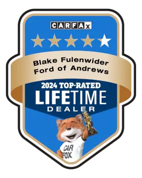 Blake Fulenwider Ford of Andrews is a CARFAX Top-Rated Lifetime Dealer