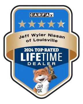 Jeff Wyler Nissan of Louisville is a CARFAX Top-Rated Lifetime Dealer