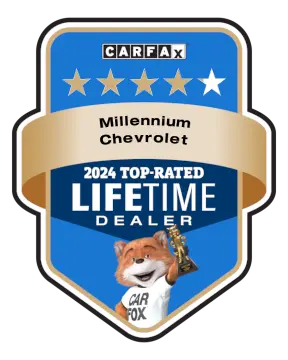 Millennium Chevrolet is a CARFAX Top-Rated Lifetime Dealer