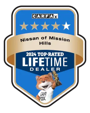 Nissan of Mission Hills is a CARFAX Top-Rated Lifetime Dealer