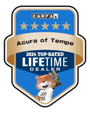Acura of Tempe is a CARFAX Top-Rated Lifetime Dealer