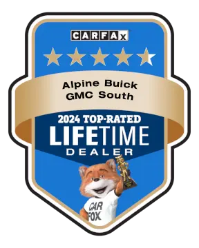 Alpine Buick GMC South is a CARFAX Top-Rated Lifetime Dealer