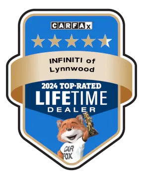 Infiniti of Lynnwood is a CARFAX Top-Rated Lifetime Dealer