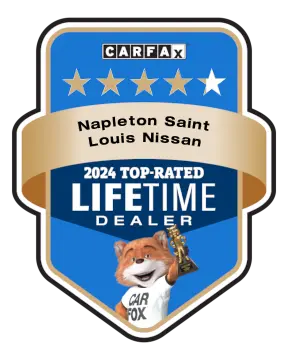 Napleton Saint Louis Nissan is a CARFAX Top-Rated Lifetime Dealer