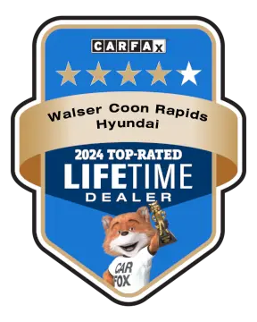 Walser Coon Rapids Hyundai is a CARFAX Top-Rated Lifetime Dealer