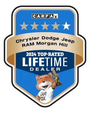 Chrysler Dodge Jeep Ram Morgan Hill is a CARFAX Top-Rated Lifetime Dealer