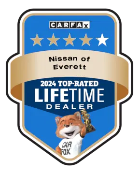 Nissan of Everett is a CARFAX Top-Rated Lifetime Dealer