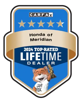 Honda of Meridian is a CARFAX Top-Rated Lifetime Dealer