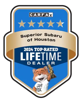 Superior Subaru of Houston is a CARFAX Top-Rated Lifetime Dealer